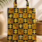 African Print Tote Bag
