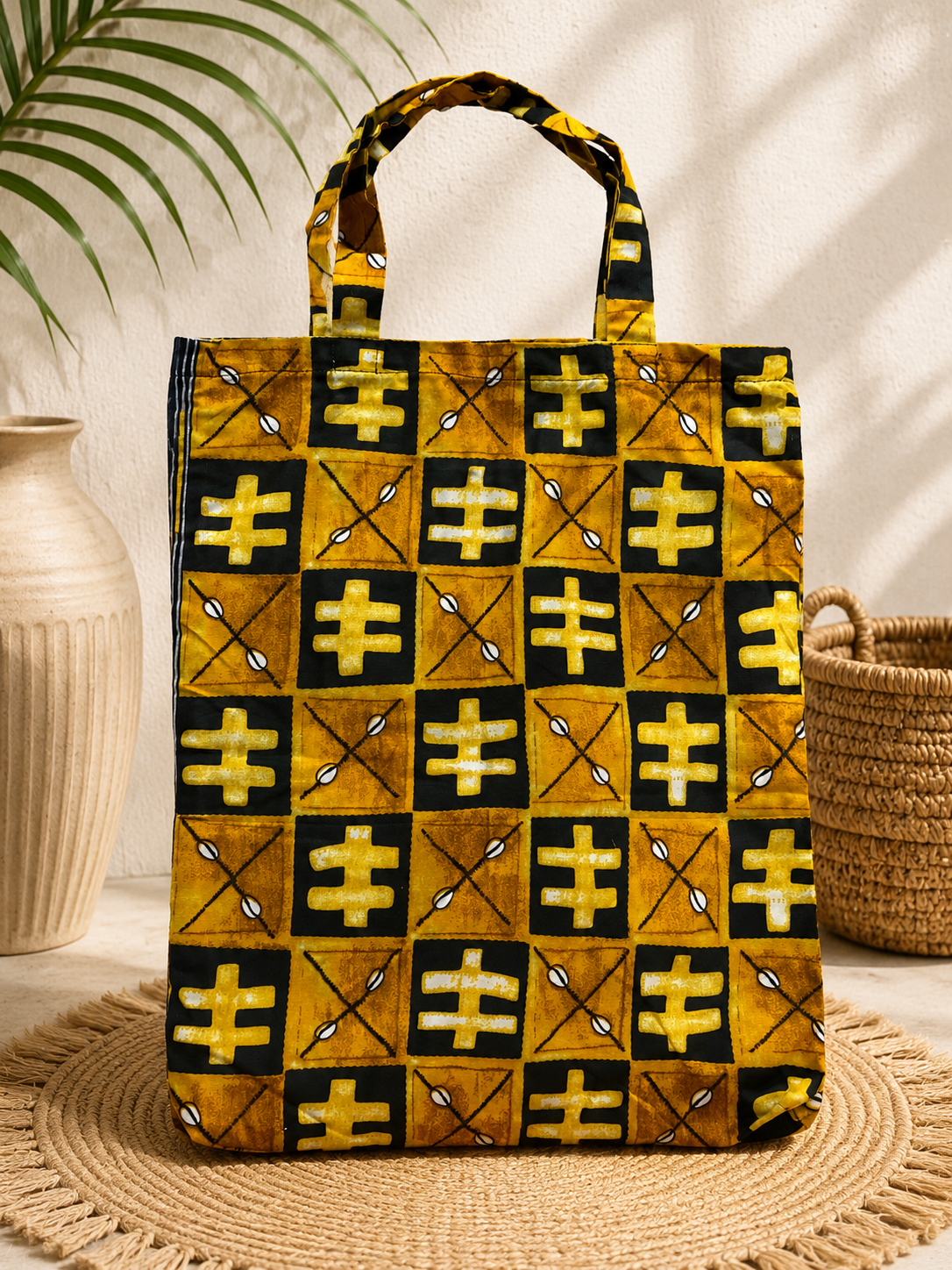 African Print Tote Bag