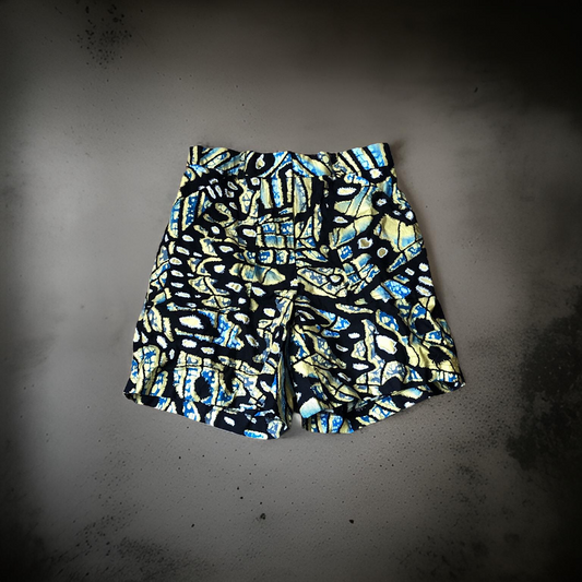 Blue and Black Gold Shorts