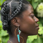 Blue Turquoise Earrings